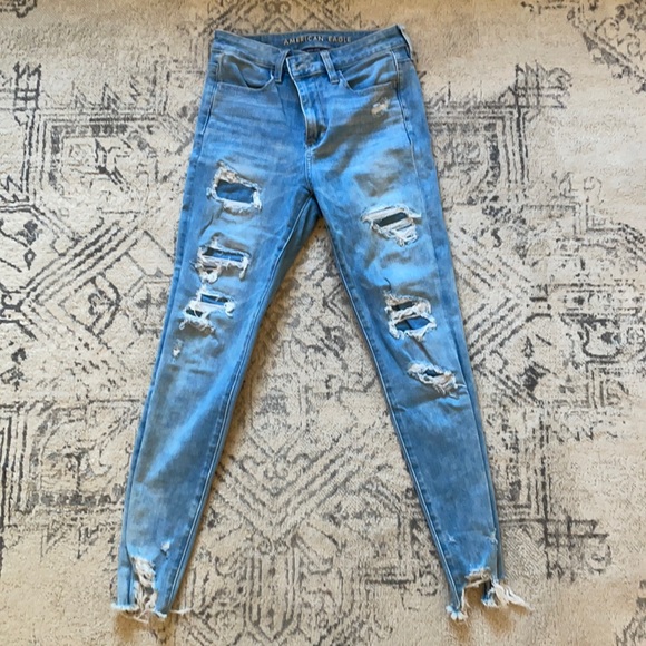 American Eagle High Waisted Stretch Skinny Jeans - Picture 1 of 3